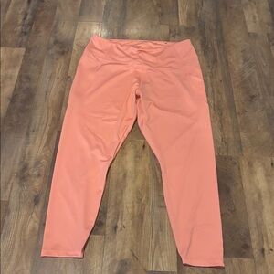 Crown & Ivy Coral Leggings w/ pockets